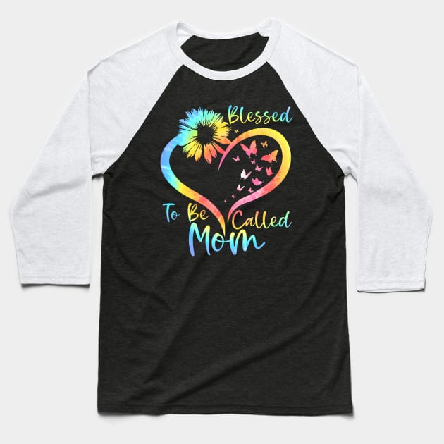 Blessed To Be Called Mom Mothers Day 2024 Sunflower Baseball T-Shirt by Joyful Jesters